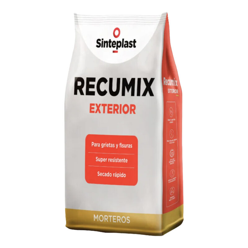 Recumix Mezcla adhesiva plástica Exterior 5 kg Gris