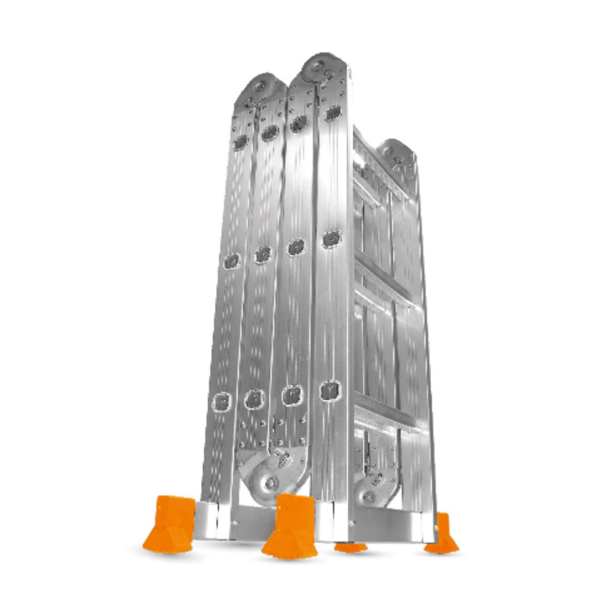 Escalera De Aluminio Plegable Reforzada 4 Escalones