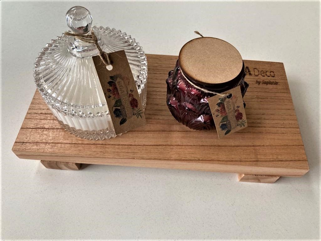 Tabla De Madera Paraiso 15x30 Cm Centro De Mesa O Apoyo - Pinturerias