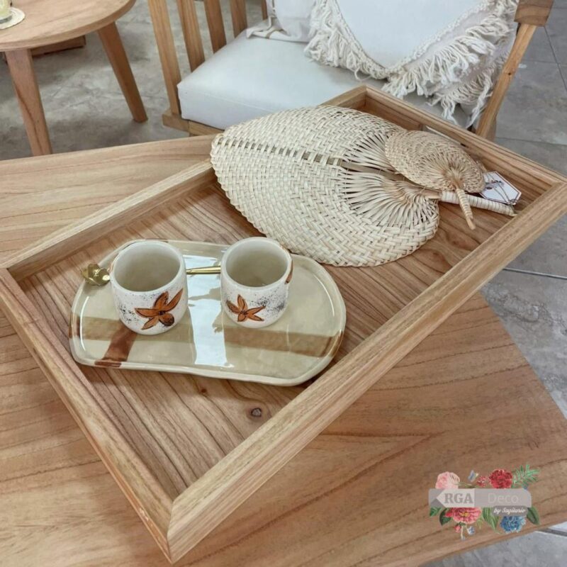 Bandeja Desayunadora 60x35cm - Madera Paraíso