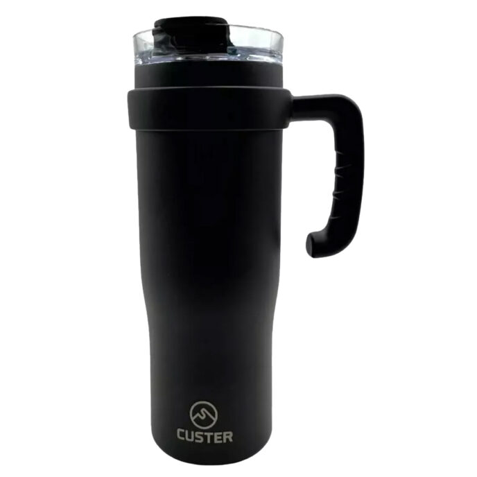 Vaso Térmico Custer 1200 Ml Negro Con Manija