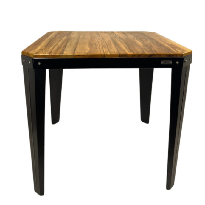 Mesa Runko Tromen 83 cm Negra Con Madera