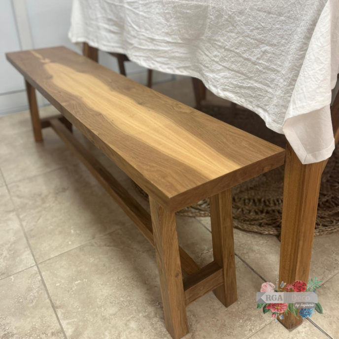 Pie de Cama o Banco 1.50x30x47cm – Madera Petiribi