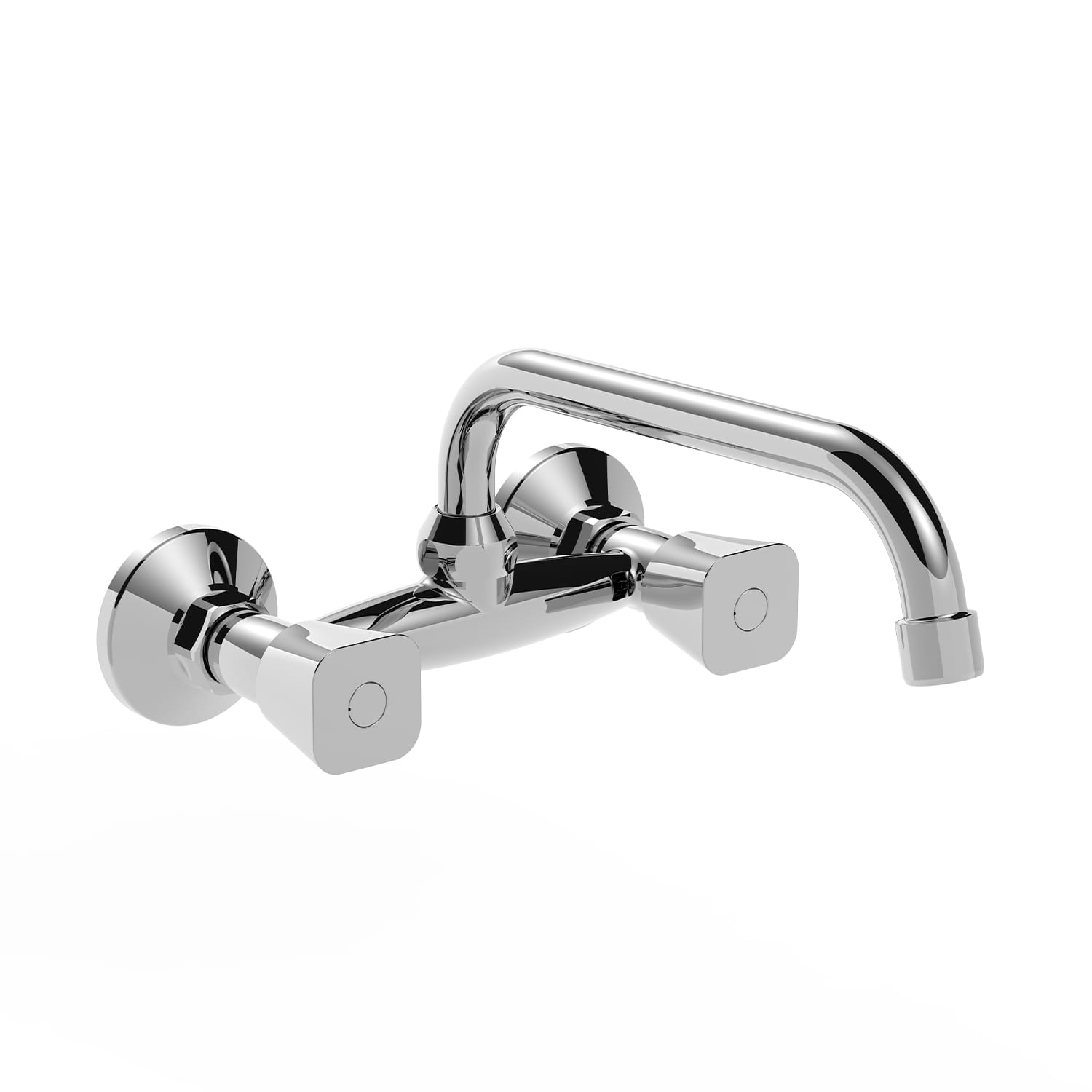 Juego para cocina exterior de pared de dos llaves, con pico móvil alto Vasser 24/2310