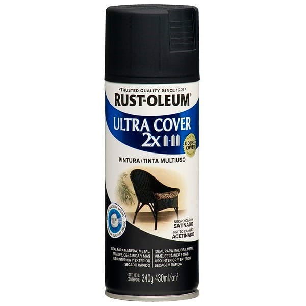 Aerosol Rust Oleum UCX2 Negro Cañón Satinado