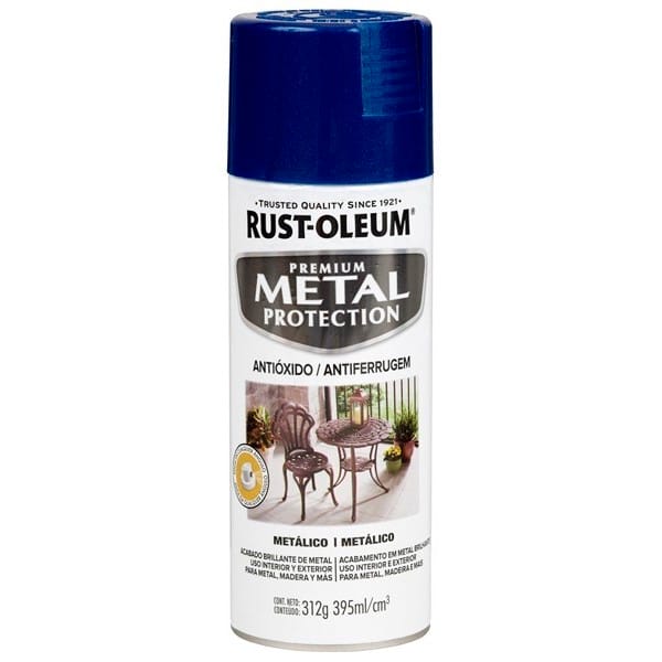 Aerosol Rust Oleum Metal Protection Metálico Azul Cobalto - 312gr