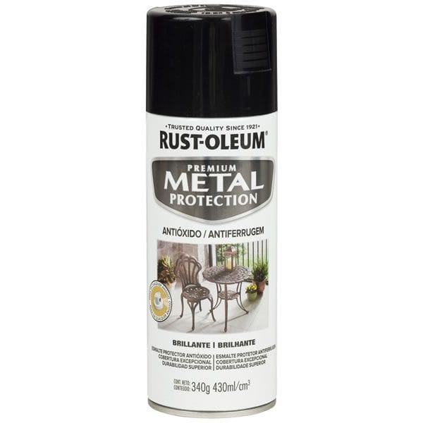 Aerosol Rust Oleum Metal Protection Negro 340 Gr Brillante