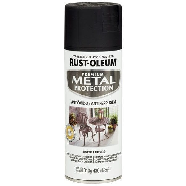 Aerosol Rust Oleum Metal Protection Negro 340 Gr Mate