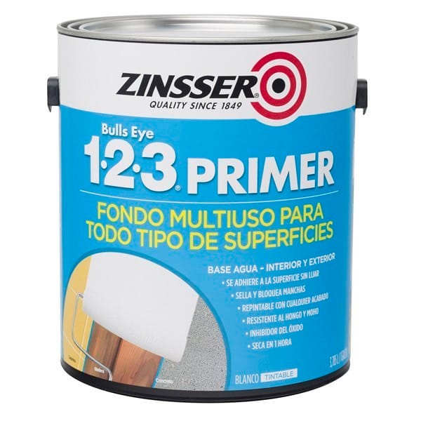 Zinsser 1, 2, 3 Fijador Sellador Bull Eyes 4Litros