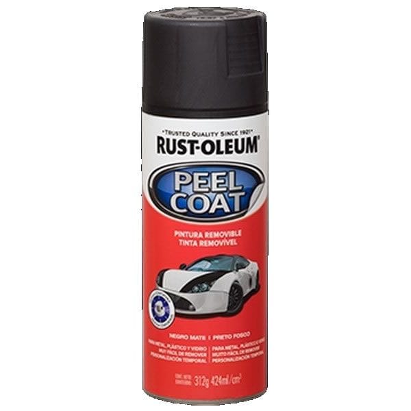 Aerosol Rust Oleum Vinilo Removible Peel Coat Negro Mate