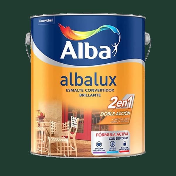 Albalux 2 en 1 Verde Noche 1/2 Litro Esmalte Sintético