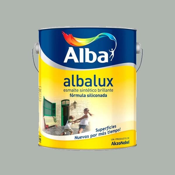 Albalux Gris Espacial 4 Litros Esmalte Sintético Brillante