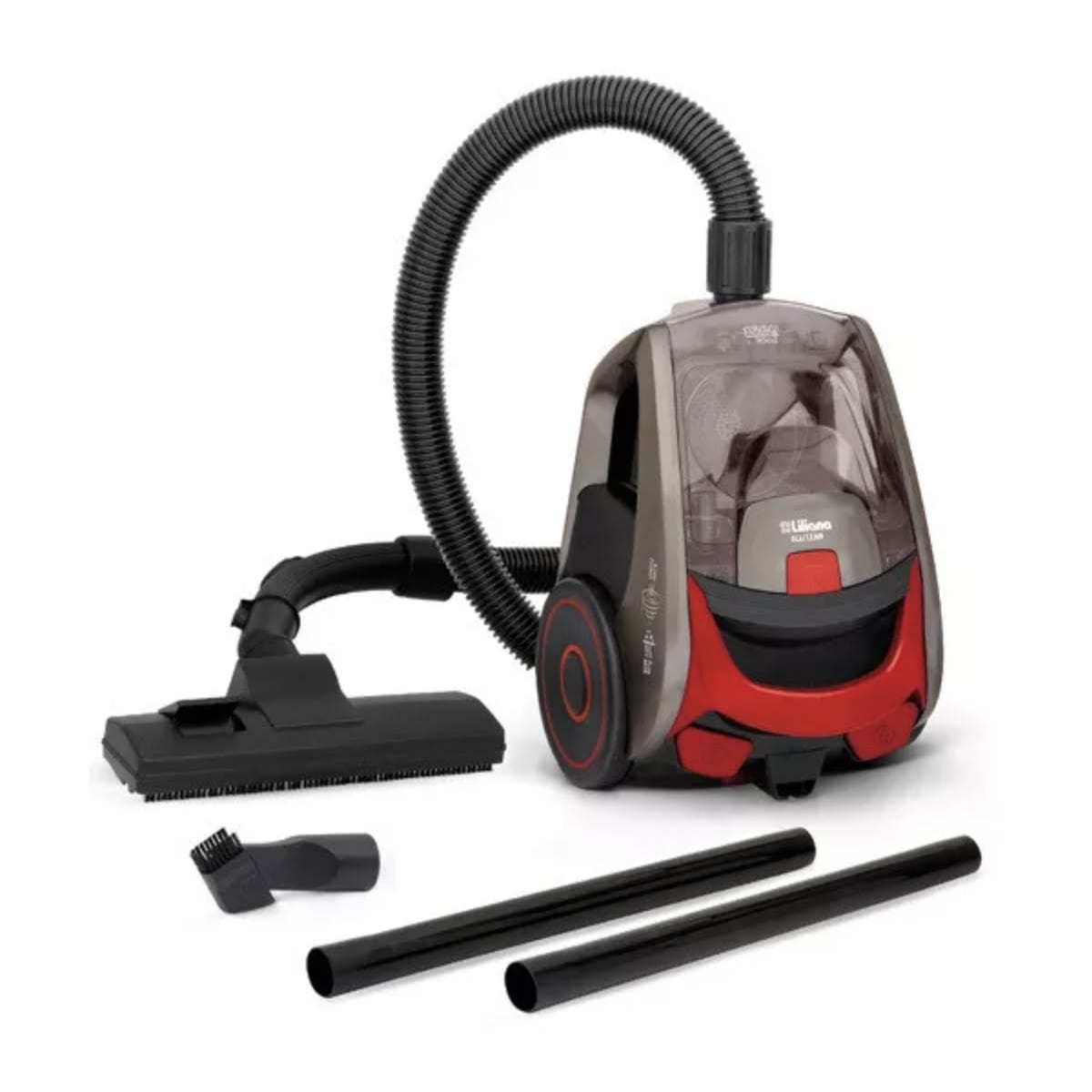 Aspiradora Liliana La910 Allclean 1600w 2 Litros Accesorios Color Gris/rojo