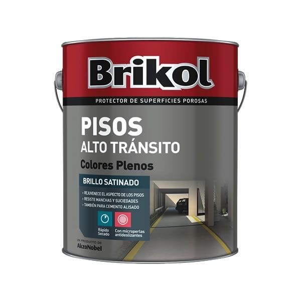 Brikol Pisos Alto Tránsito Blanco 1 Litro