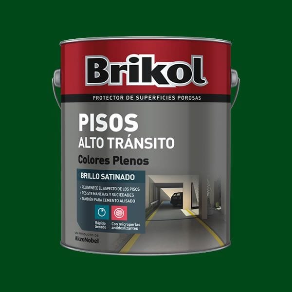 Brikol Pisos Alto Tránsito Verde 4 Litros