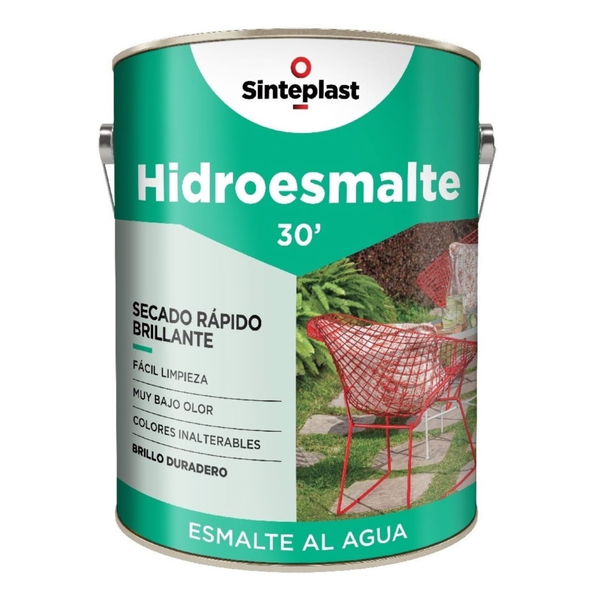 Esmalte Acrílico Brillante Recuplast Hidroesmalte Blanco 1/2 Litro