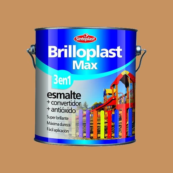 Brilloplast Beige 4 Litros Esmalte y Convertidor de Óxido Interior/Exterior Sinteplast