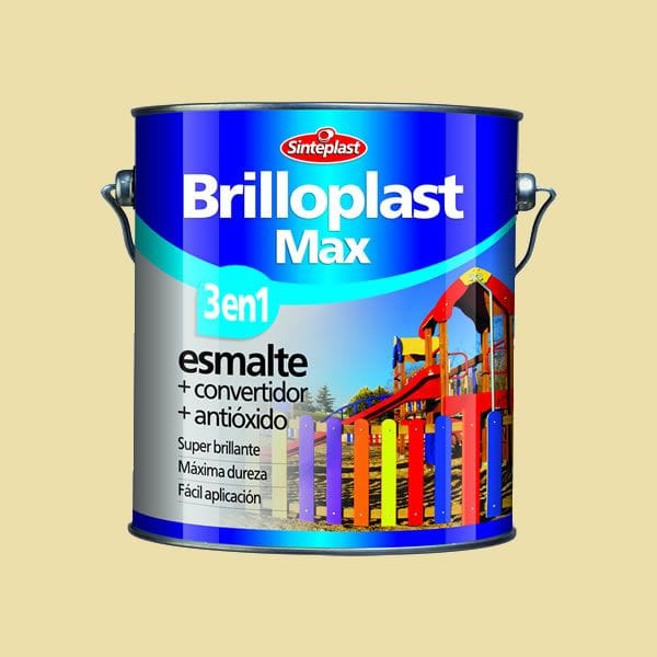 Brilloplast Crema 1/2 Litro Esmalte y Convertidor de Óxido Interior/Exterior Sinteplast