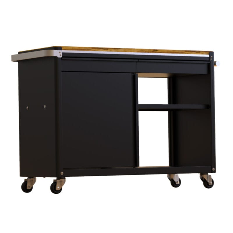 Barra Runko Tromen 1200 Negra Con Madera