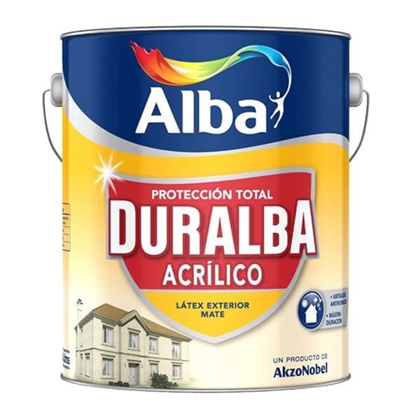 Duralba Mate Blanco 4 Litros Látex para Exterior