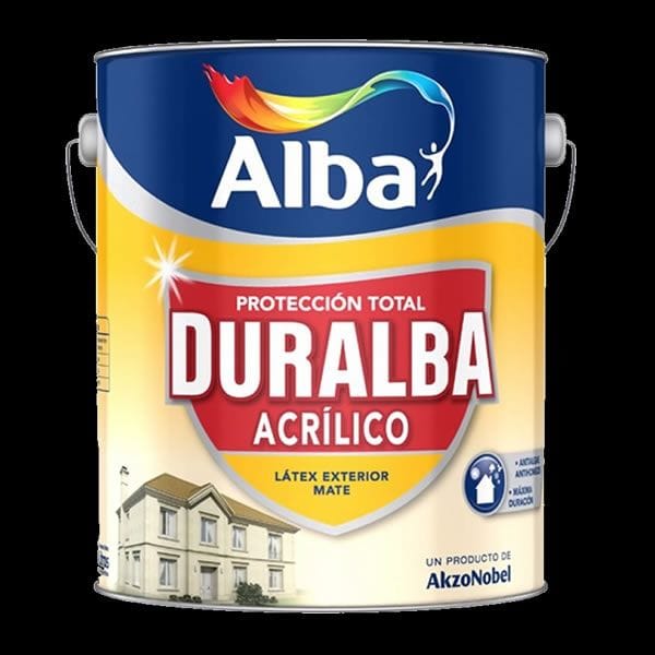 Duralba Mate Negro 1 Litro Látex para Exterior