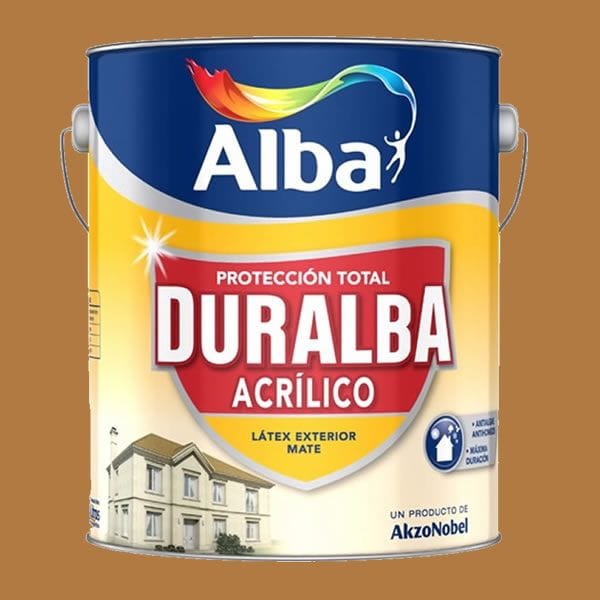 Duralba Mate Ocre 4 Litros Látex para Exterior