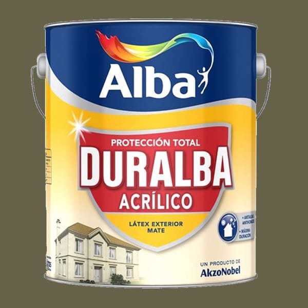 Duralba Mate Verde Musgo 20 Litros Látex para Exterior