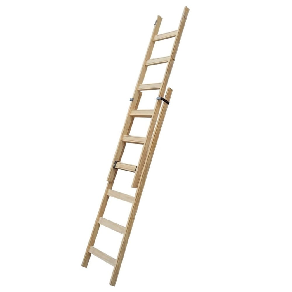 Escalera Extensible de Pino Alpina de 12 - 24 Escalones