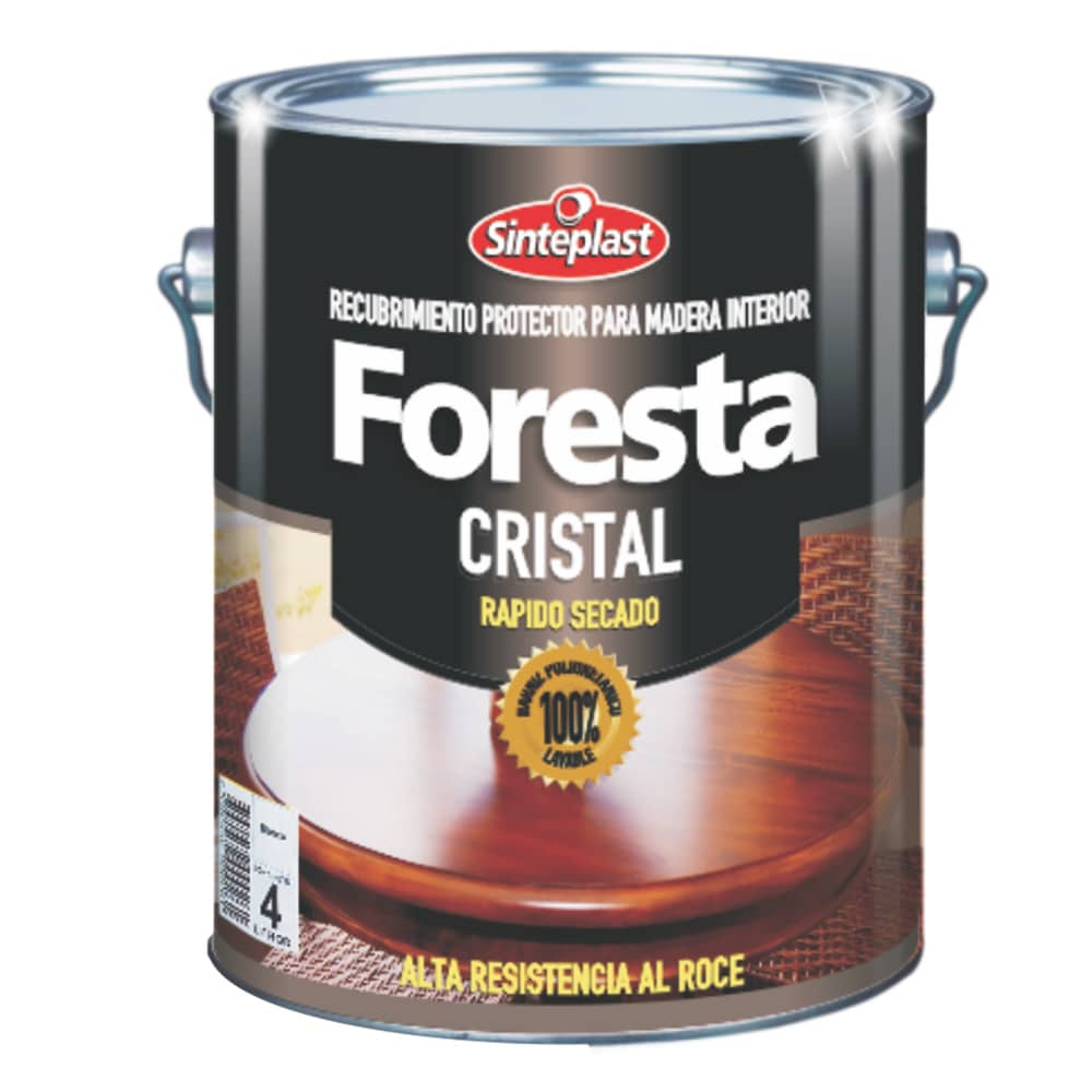 Barniz poliuretánico Foresta Cristal 4 Litros
