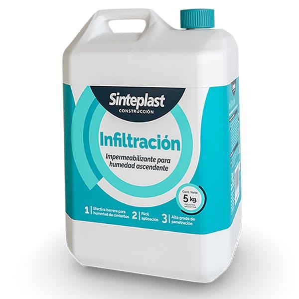Infiltracion para humedad ascendete 5 Kg Sinteplast