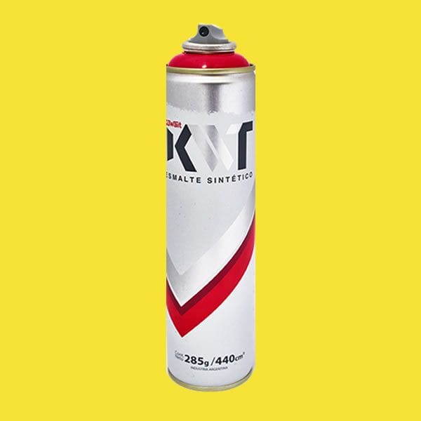 Aerosol Kwt Amarillo Dubai 3 Tapas 440cm3 Línea Graffiti