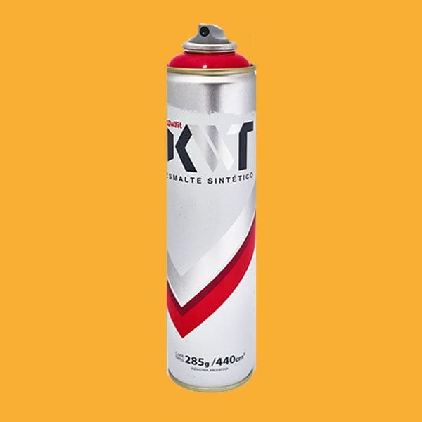 Aerosol Kwt Amarillo Triangulo 3 Tapas 440cm3 Línea Graffiti
