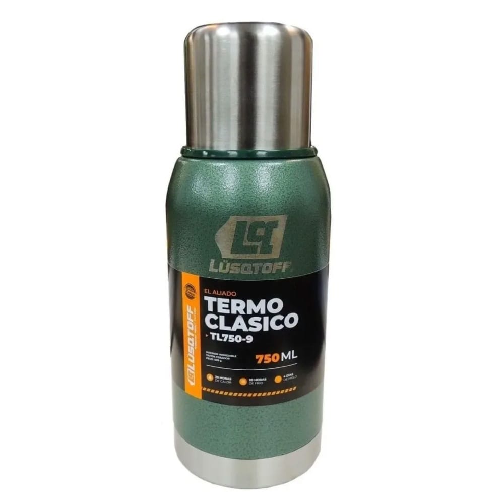 Termo Acero Inoxidable 750 Ml Verde 20 Hs Lusqtoff Tl750-9