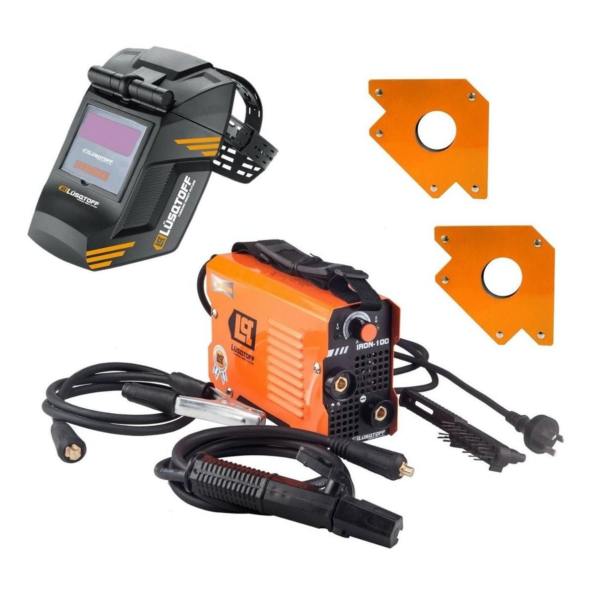 Kit Mega Soldador Inverter Mma 80 Amp 220v Lusqtoff Iron100