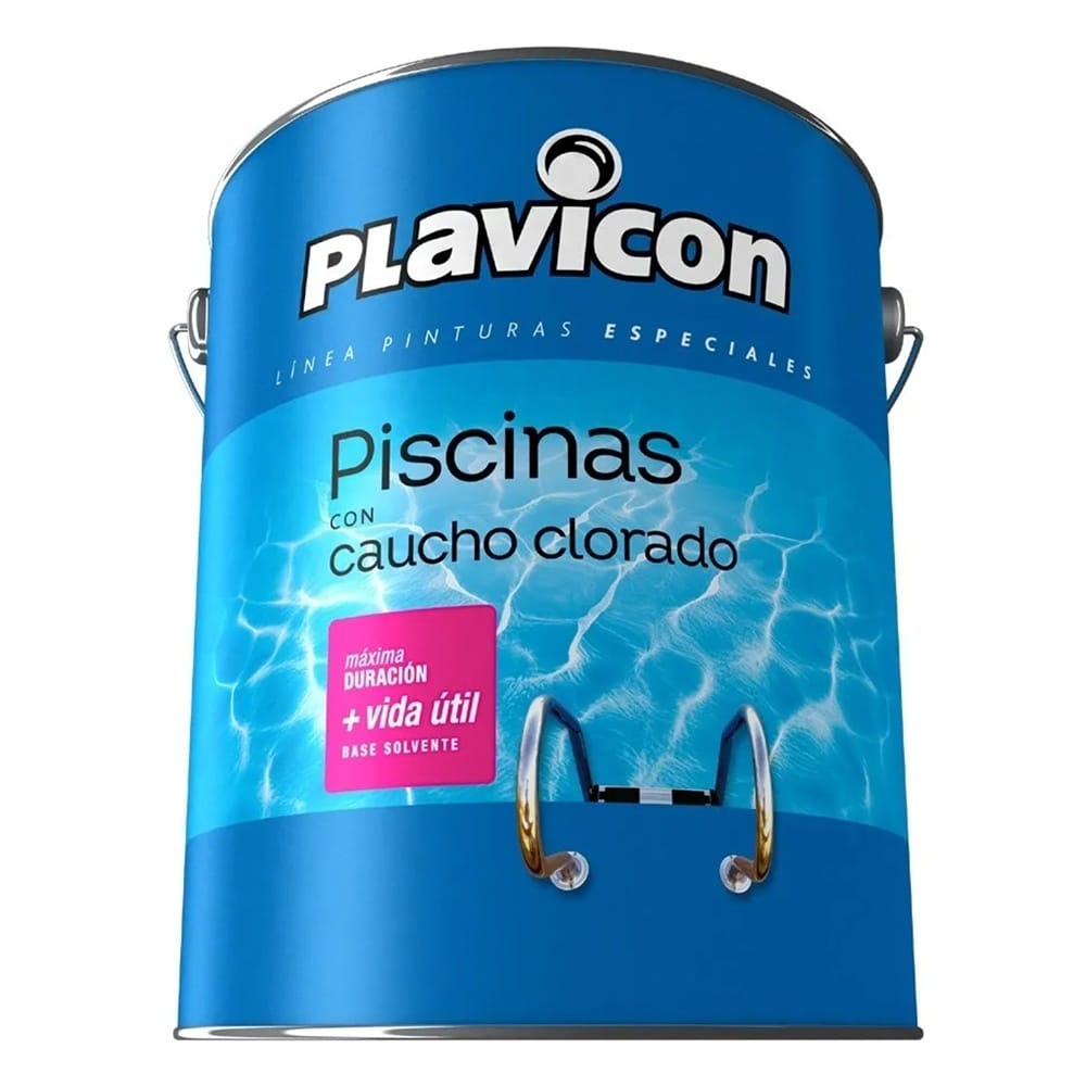 Plavicon Piscinas Pileta Caucho Clorado Azul Premium 20 Lts