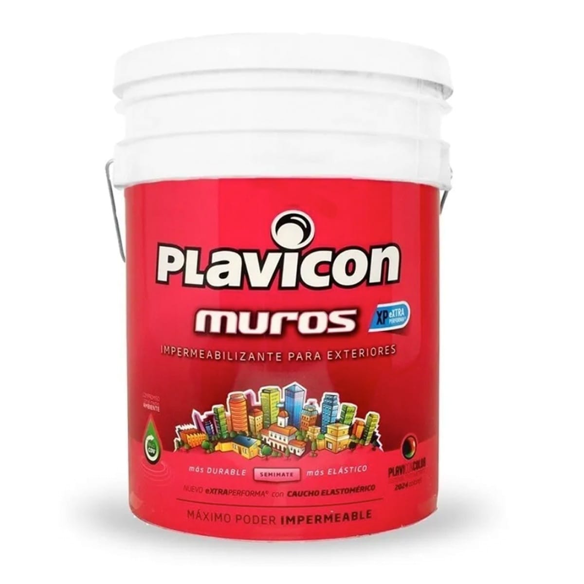 Plavicon Frentes Pintura Impermeabilizante Blanco 12 Kg