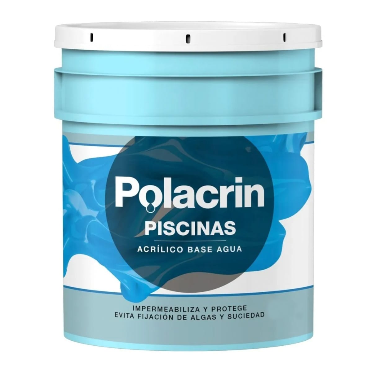 Pintura Para Piletas Polacrin Celeste X 10 Lts