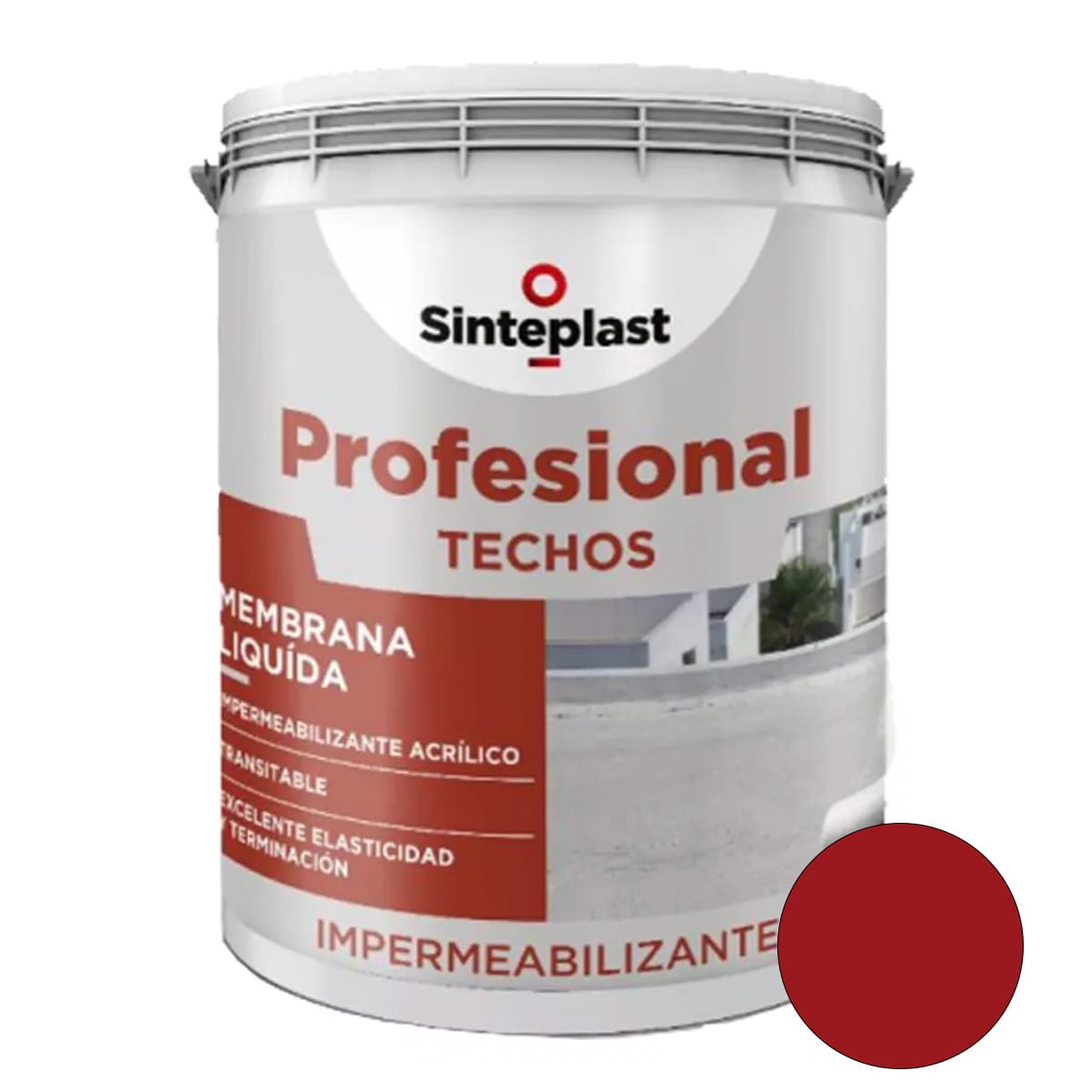 Membrana Líquida Profesional Sinteplast Rojo Teja 4 Litros
