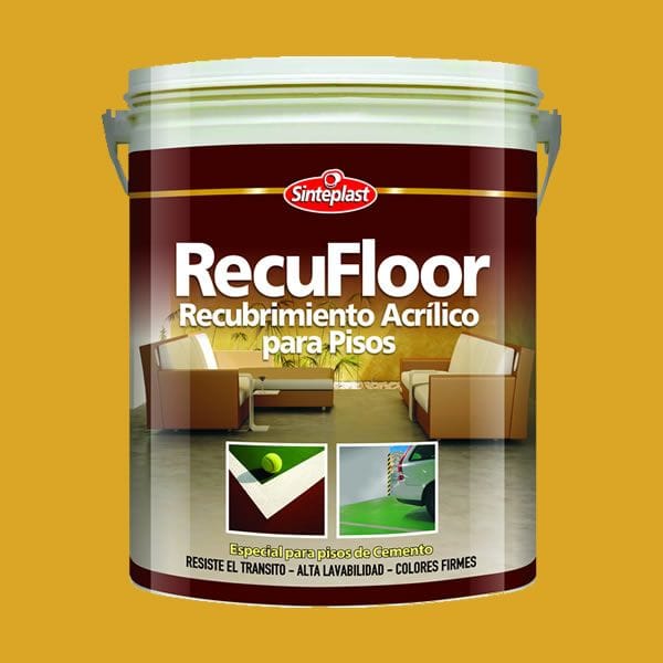 Recubrimiento Acrílico para Pisos RecuFloor Amarillo 20 Litros