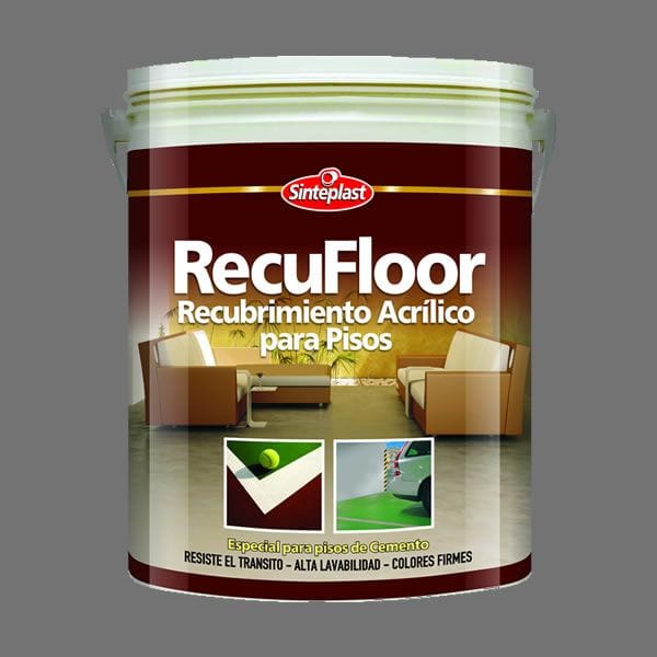 Recubrimiento Acrílico para Pisos RecuFloor Gris 20 Litros