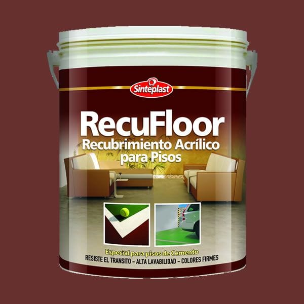 Recubrimiento Acrílico para Pisos RecuFloor Rojo 20 Litros