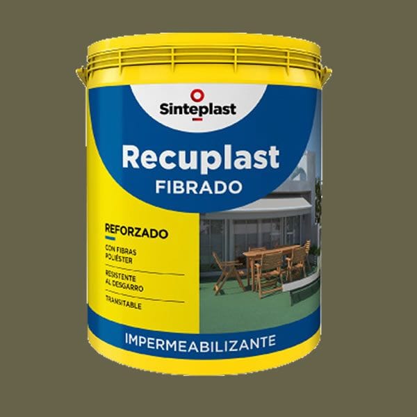 Recuplast Fibrado Pintura para Techos Verde 4 Litros
