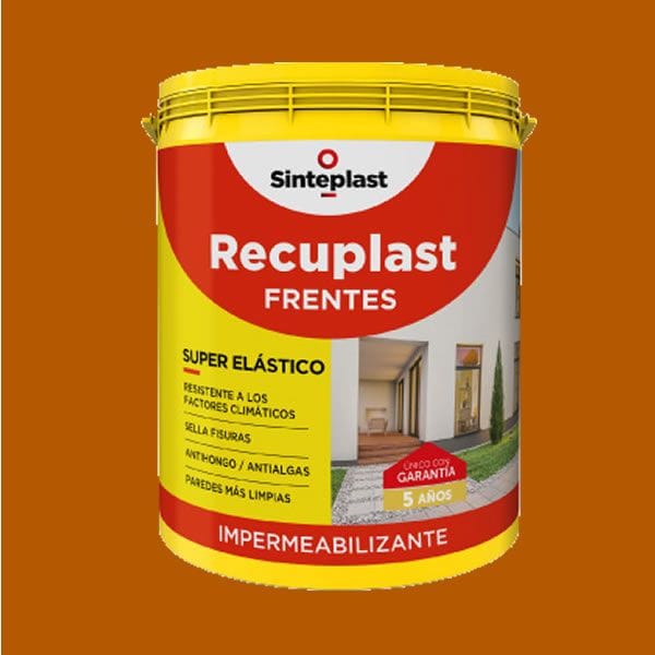 Recuplast Frentes Ocre 20 Litros - Impermeabilizante para Paredes Exteriores