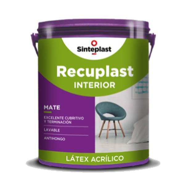 Recuplast Mate Blanco 20 Litros Látex Acrílico para Interior