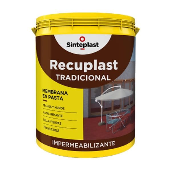 Recuplast Tradicional Blanco 1 Litro - Impermeabilizante para Techos y Muros