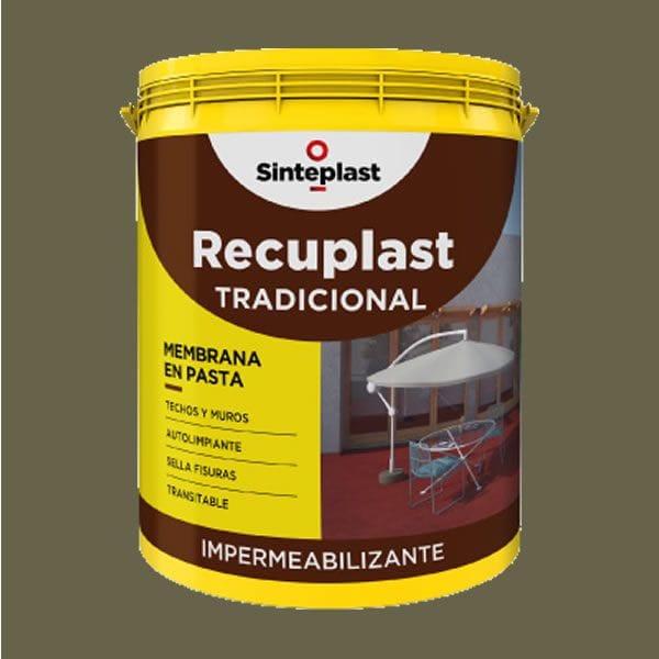 Recuplast Tradicional Verde Cto. 20 Kg - Impermeabilizante para Techos y Muros