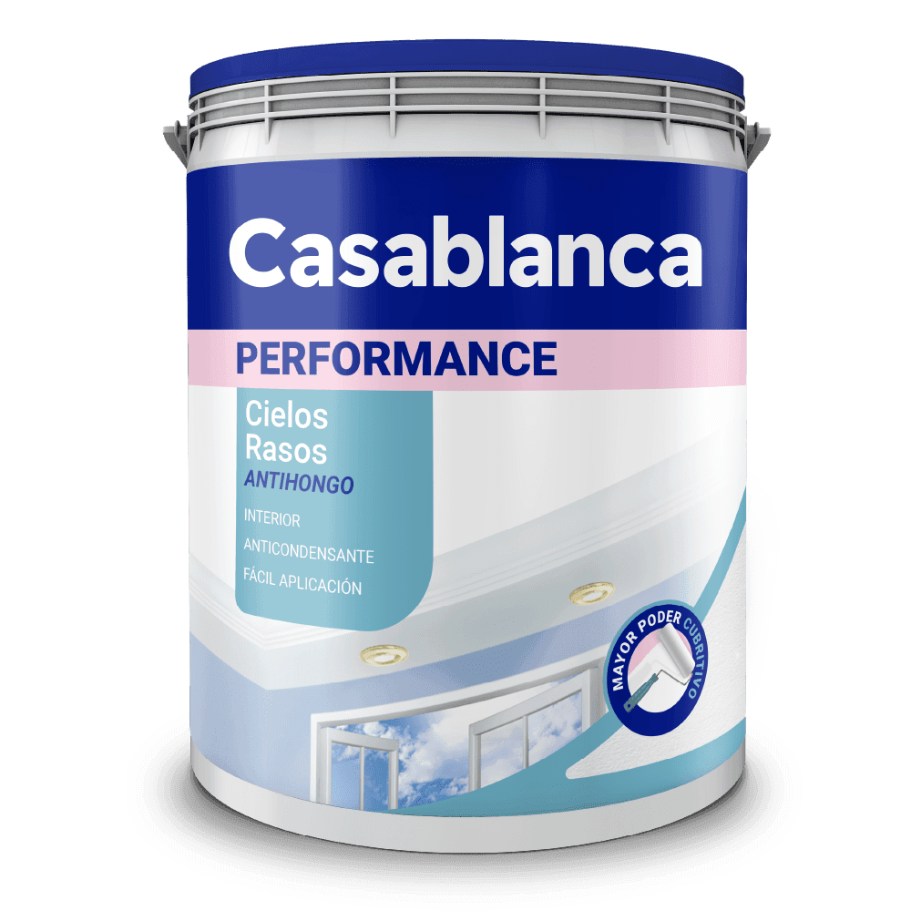 Pintura Cielorraso Casablanca Antihongo Acabo Delicado 1 Lt