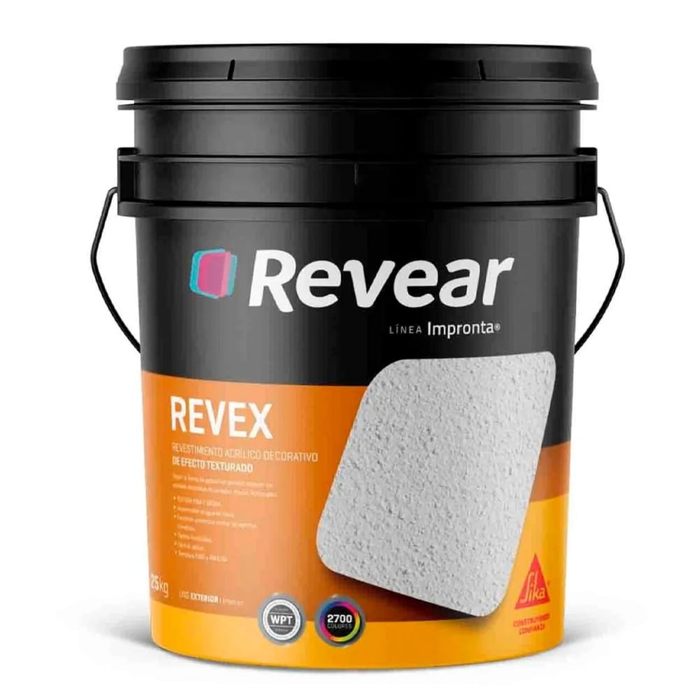 Revear Revex Revestimiento Acrílico Interior o Exterior 25 Kilos