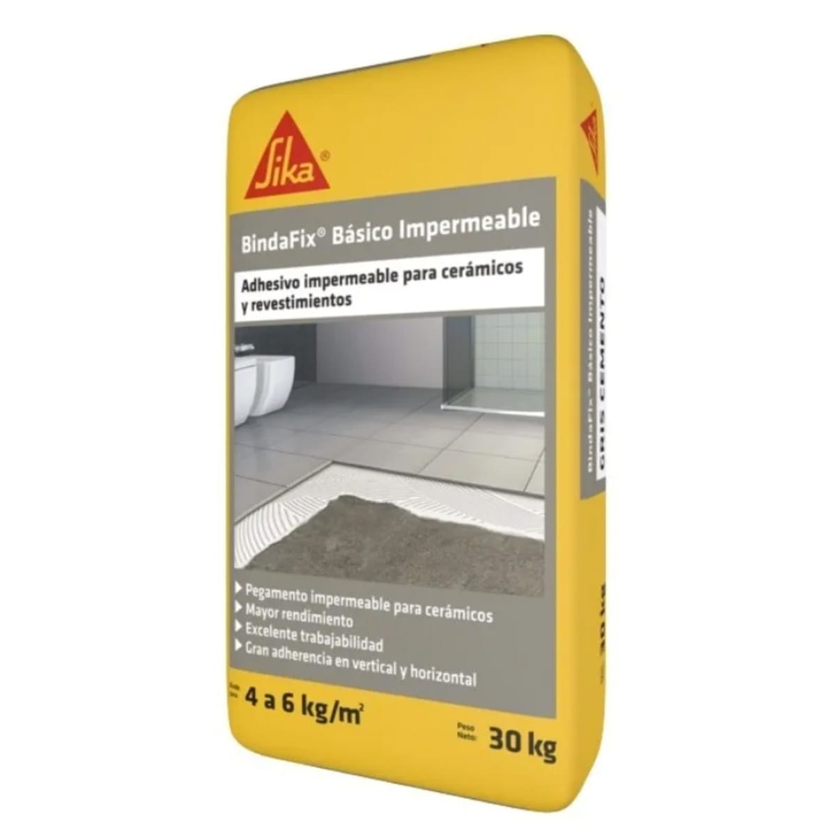 Pegamento Para Ceramica De Sika-bindafix Impermeable X 30kg