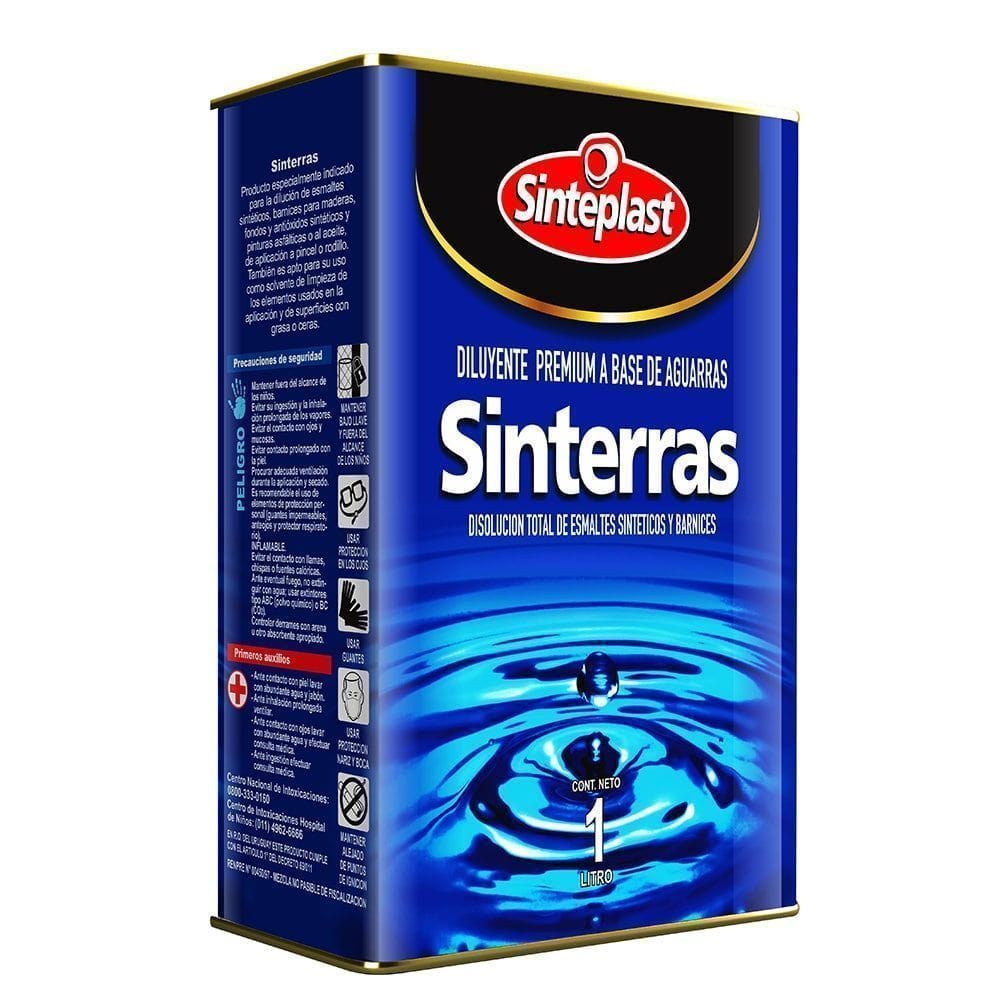 Diluyente Premium a Base de Aguarras Sinterras 4 Litros